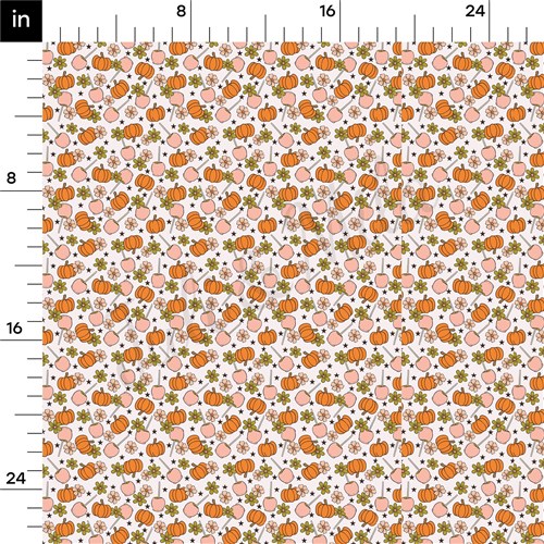 Pumpkin Printed Liverpool Bullet Textured Stretch Solid Strip Thick Knit Jersey Fabric