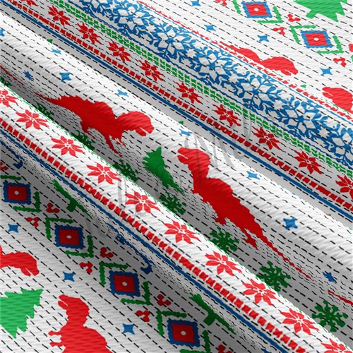 Printed Liverpool Bullet Textured Stretch Solid Strip Thick Knit Jersey Fabric