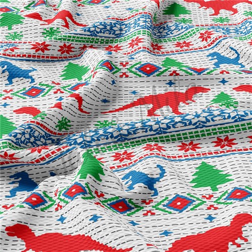 Printed Liverpool Bullet Textured Stretch Solid Strip Thick Knit Jersey Fabric