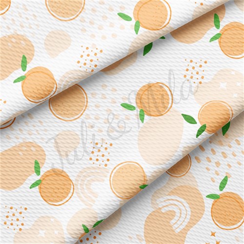 Peach Printed Liverpool 4 Way Fabric AA1518 & Get a Free $89.99 Embroidery Bundle