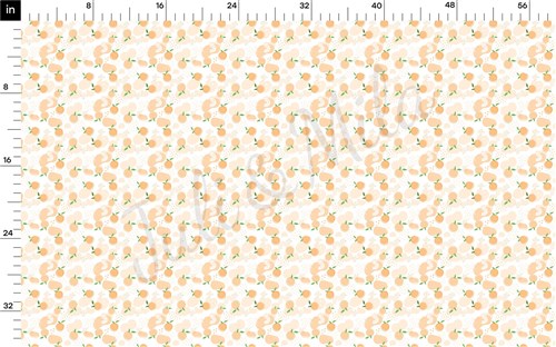 Peach Printed Liverpool 4 Way Fabric AA1518 & Get a Free $89.99 Embroidery Bundle