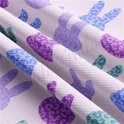 Easter East105 TBP101 Liverpool Bullet Textured Stretch Solid Strip Thick Knit Jersey Fabric