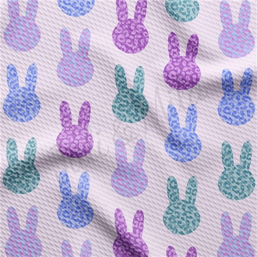 Easter East105 TBP101 Liverpool Bullet Textured Stretch Solid Strip Thick Knit Jersey Fabric