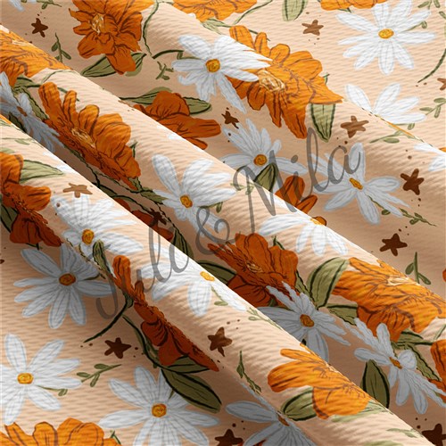 Floral Printed Liverpool 4 Way Fabric Floral64 & Get a Free $89.99 Embroidery Bundle