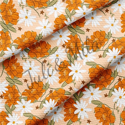 Floral Printed Liverpool 4 Way Fabric Floral64 & Get a Free $89.99 Embroidery Bundle