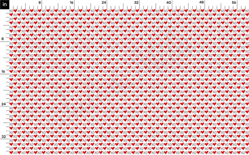 Valentine's Day Printed Liverpool Bullet Textured Stretch Solid Strip Thick Knit Jersey Fabric