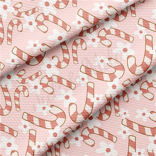 Christmas Printed Liverpool Bullet Textured Stretch Solid Strip Thick Knit Jersey Fabric