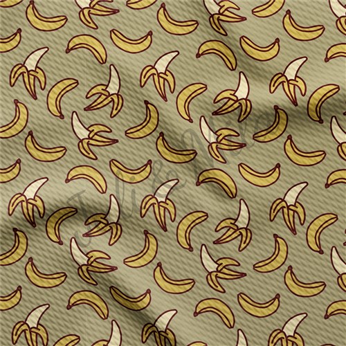 Bananas Printed Liverpool 4 Way Fabric Bananas3 & Get a Free $89.99 Embroidery Bundle