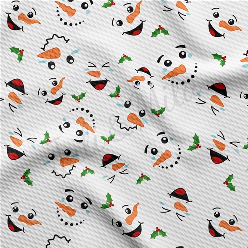 Christmas Printed Liverpool Bullet Textured Stretch Solid Strip Thick Knit Jersey Fabric