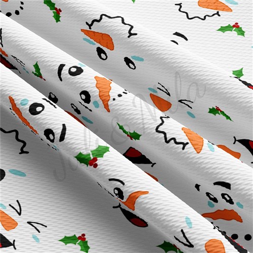 Christmas Printed Liverpool Bullet Textured Stretch Solid Strip Thick Knit Jersey Fabric