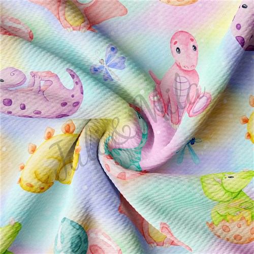 Easter Printed Liverpool Bullet Textured Stretch Solid Strip Thick Knit Jersey Fabric