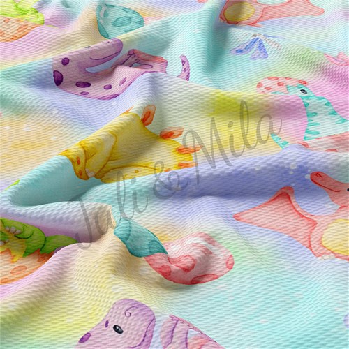 Easter Printed Liverpool Bullet Textured Stretch Solid Strip Thick Knit Jersey Fabric