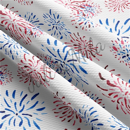 Patriotic 4th of July Printed Liverpool Stretch USA Flag (PT & Get a Free $89.99 Embroidery Bundle