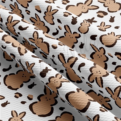 Easter AA1286 Liverpool Bullet Textured Stretch Solid Strip Thick Knit Jersey Fabric