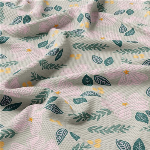 Printed Liverpool 4 Way Fabric (Floral50) & Get a Free $89.99 Embroidery Bundle