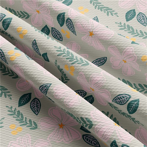 Printed Liverpool 4 Way Fabric (Floral50) & Get a Free $89.99 Embroidery Bundle