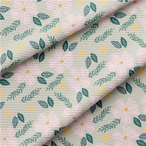 Printed Liverpool 4 Way Fabric (Floral50) & Get a Free $89.99 Embroidery Bundle