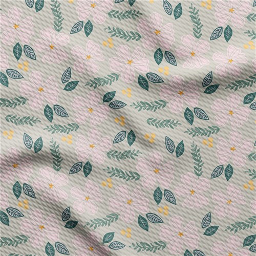 Printed Liverpool 4 Way Fabric (Floral50) & Get a Free $89.99 Embroidery Bundle