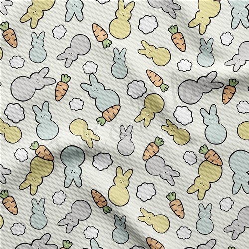 Easter East89 TBP101 Liverpool Bullet Textured Stretch Solid Strip Thick Knit Jersey Fabric