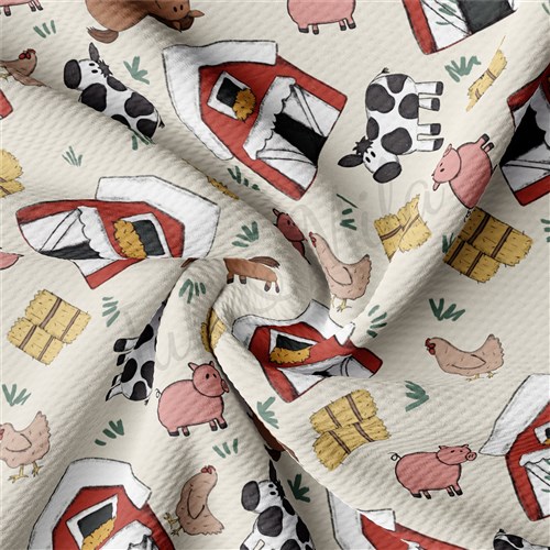 Farm Bullet Printed Textured by the yard AA956 & Get a Free $89.99 Embroidery Bundle