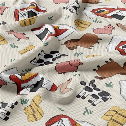 Farm Bullet Printed Textured by the yard AA956 & Get a Free $89.99 Embroidery Bundle