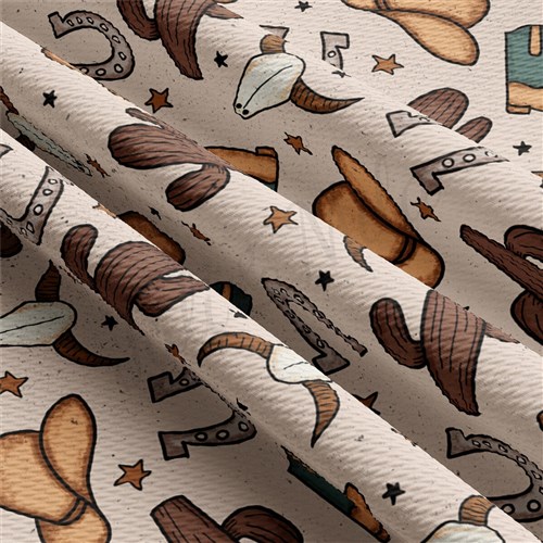 Western Boho Printed Liverpool Fabric AA2107 & Get a Free $89.99 Embroidery Bundle