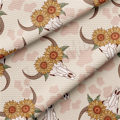 Boho Western Printed Liverpool Fabric AA2170 & Get a Free $89.99 Embroidery Bundle