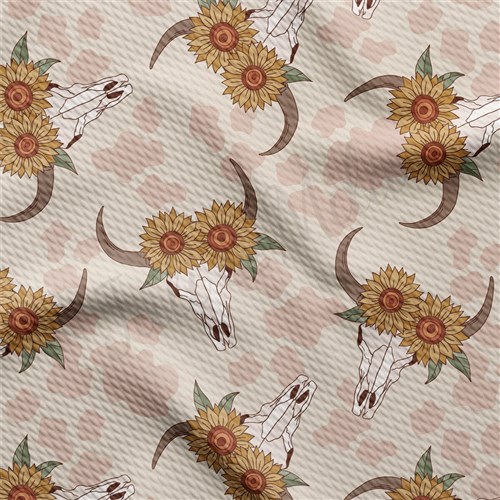 Boho Western Printed Liverpool Fabric AA2170 & Get a Free $89.99 Embroidery Bundle