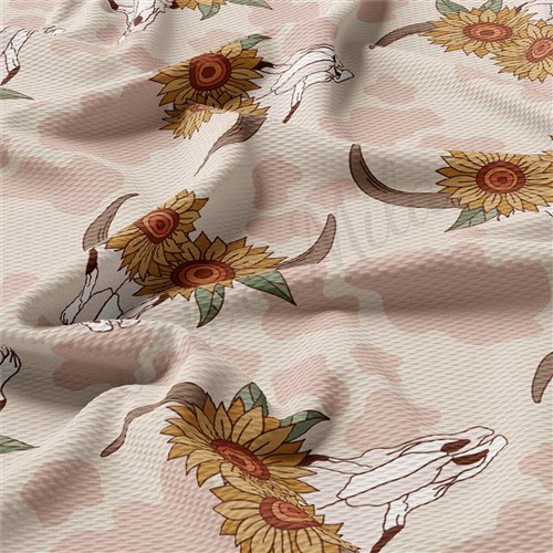 Boho Western Printed Liverpool Fabric AA2170 & Get a Free $89.99 Embroidery Bundle