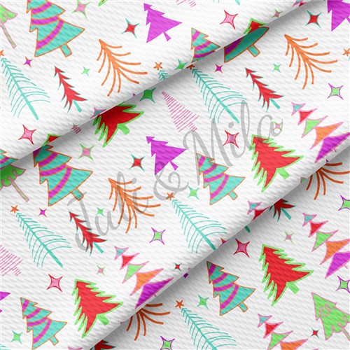 Christmas Liverpool Bullet Textured Stretch Solid Strip Thick Knit Jersey Fabric