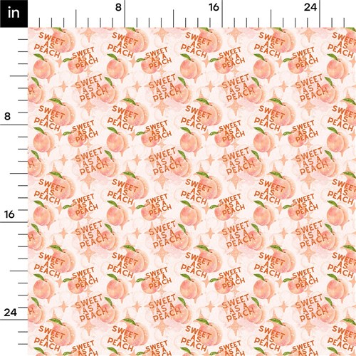 Peach Summer Printed Liverpool Fabric AA1845 & Get a Free $89.99 Embroidery Bundle