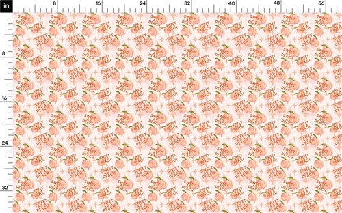 Peach Summer Printed Liverpool Fabric AA1845 & Get a Free $89.99 Embroidery Bundle