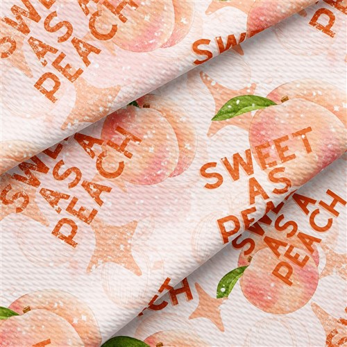 Peach Summer Printed Liverpool Fabric AA1845 & Get a Free $89.99 Embroidery Bundle