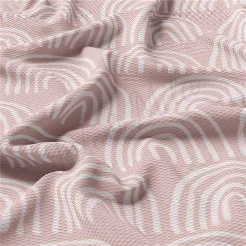 Rainbow Liverpool Bullet Textured Stretch Solid Strip Thick Knit Jersey Fabric
