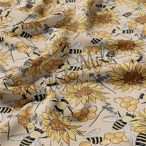 Printed Liverpool 4 Way Fabric bees2 & Get a Free $89.99 Embroidery Bundle