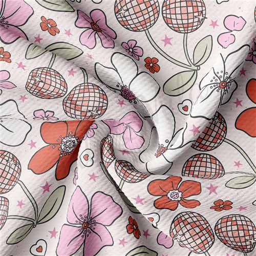 Valentine's Day Printed Liverpool Bullet Textured Stretch Solid Strip Thick Knit Jersey Fabric