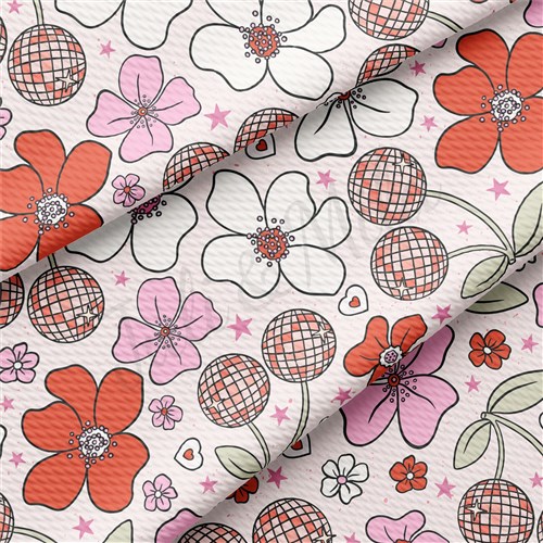 Valentine's Day Printed Liverpool Bullet Textured Stretch Solid Strip Thick Knit Jersey Fabric
