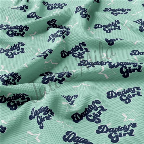 Printed Liverpool Fabric (Daddy"sgirl) & Get a Free $89.99 Embroidery Bundle