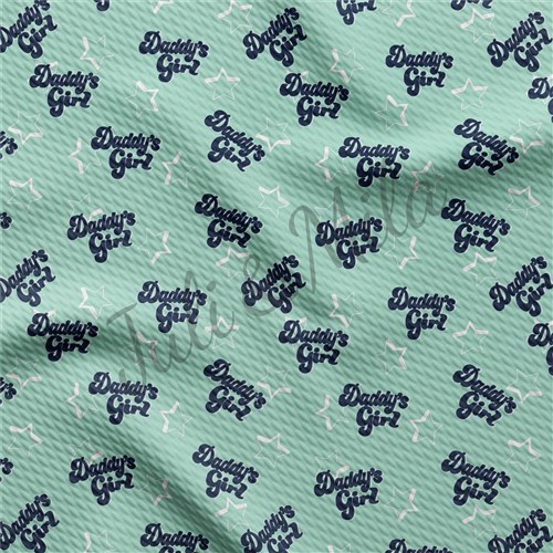 Printed Liverpool Fabric (Daddy"sgirl) & Get a Free $89.99 Embroidery Bundle