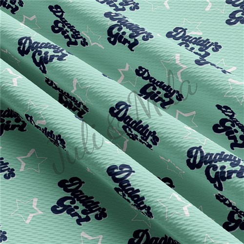 Printed Liverpool Fabric (Daddy"sgirl) & Get a Free $89.99 Embroidery Bundle
