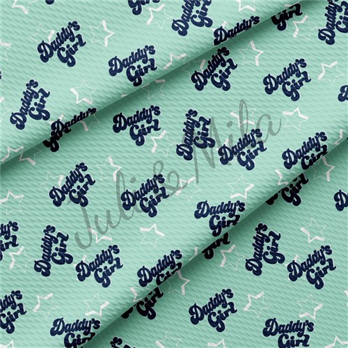 Printed Liverpool Fabric (Daddy"sgirl) & Get a Free $89.99 Embroidery Bundle