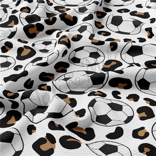 Soccer Printed Liverpool Bullet Textured Stretch Solid Strip Thick Knit Jersey Fabric