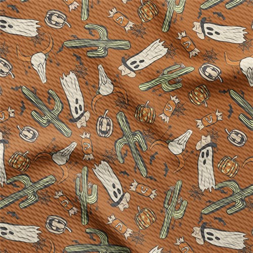 Fall Autumn Boho Ghosts Halloween Printed Liverpool helloween AA1880 & Get a Free $89.99 Embroidery Bundle
