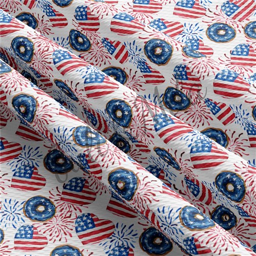 Patriotic 4th of July Printed Liverpool USA Flag (PT & Get a Free $89.99 Embroidery Bundle