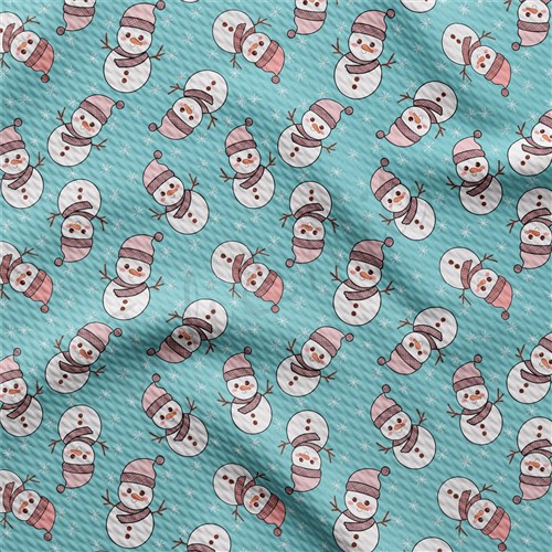 Christmas Printed Liverpool Bullet Textured Stretch Solid Strip Thick Knit Jersey Fabric