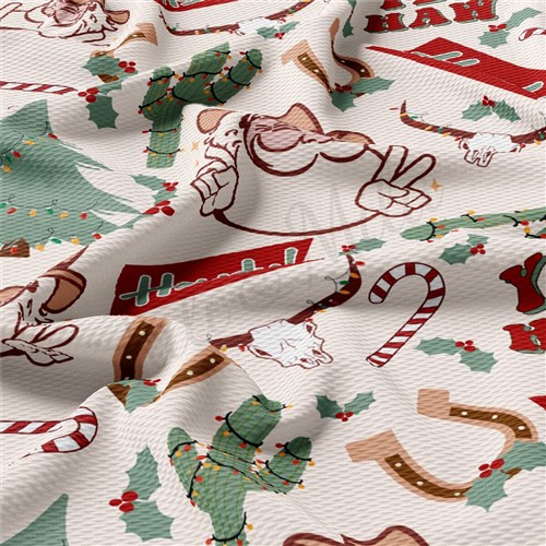 Christmas Printed Liverpool Fabric AA2157 & Get a Free $89.99 Embroidery Bundle