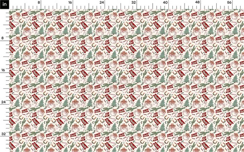 Christmas Printed Liverpool Fabric AA2157 & Get a Free $89.99 Embroidery Bundle