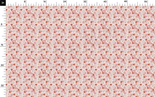 Valentine's Day Printed Liverpool Fabric AA2089 & Get a Free $89.99 Embroidery Bundle