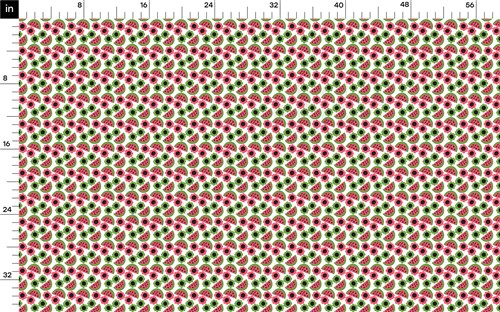 Summer Watermelon Printed Liverpool FabricAA1641 & Get a Free $89.99 Embroidery Bundle