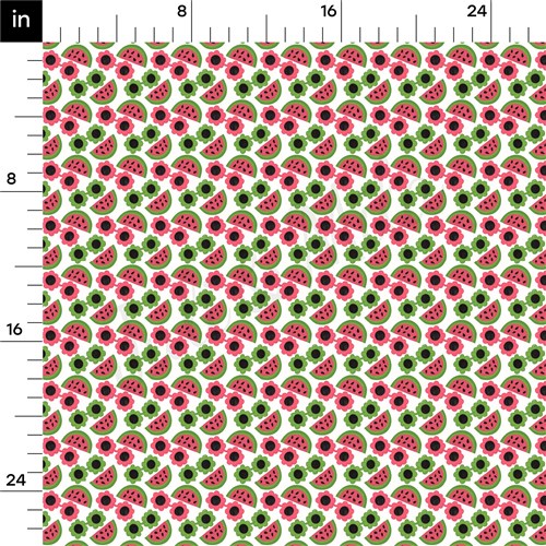 Summer Watermelon Printed Liverpool FabricAA1641 & Get a Free $89.99 Embroidery Bundle